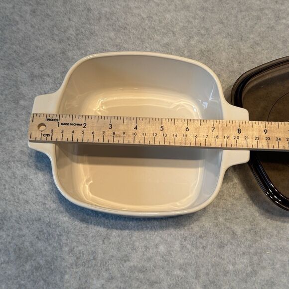 Corning Ware Symphony Casserole Dish with Lid A-1 1/2-B 1.5 Liter Dark Glass Lid - Picture 2 of 12